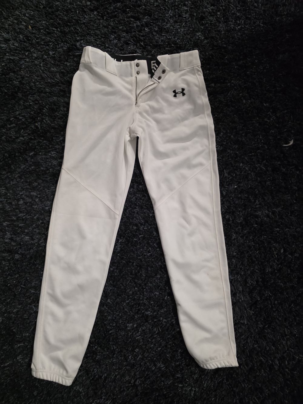 ​Under Armour Youth Large Baseball Pants - White
